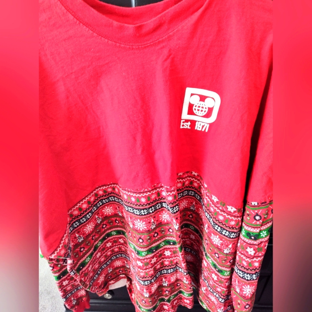 Disney Christmas Sweater Pattern Spirit Jersey XXL